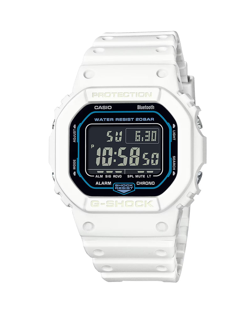 Casio g 2025 shock white